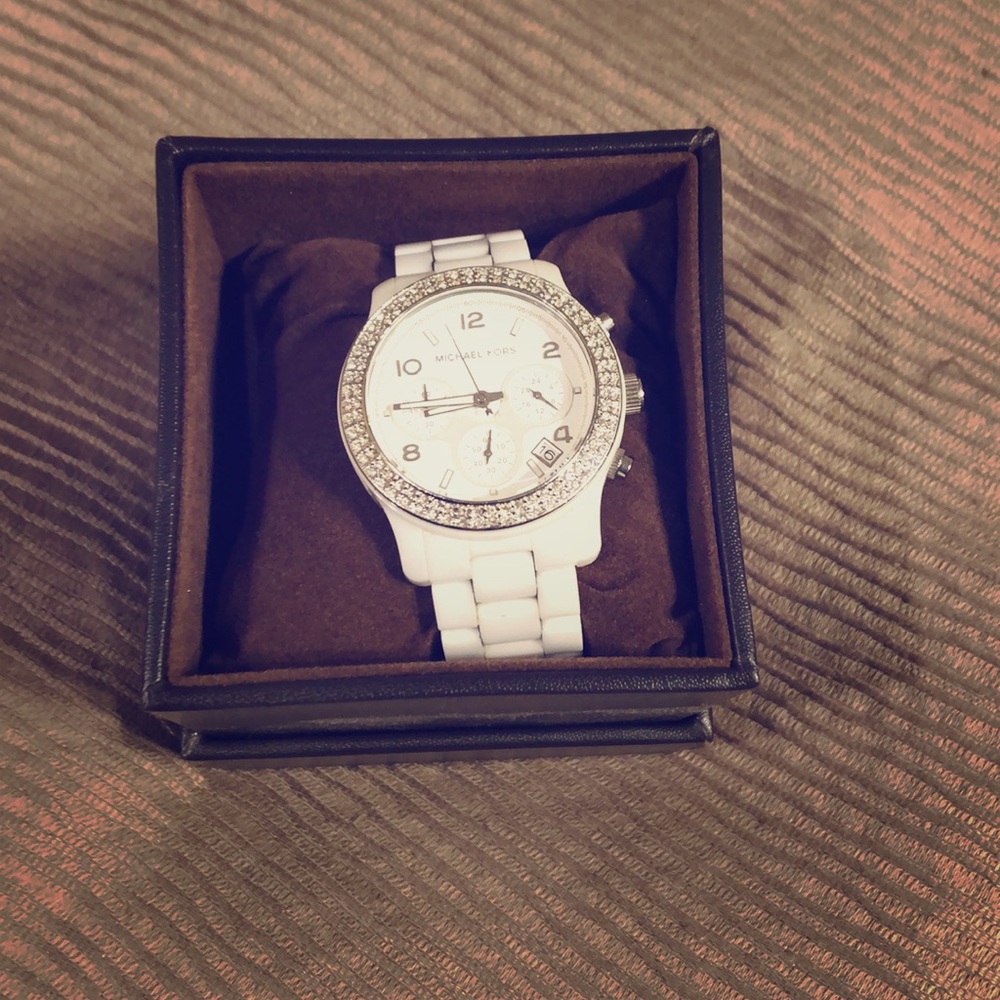 Michael Kors White Ceramic Watch